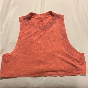 Lululemon Sleeveless Coral Crop Top